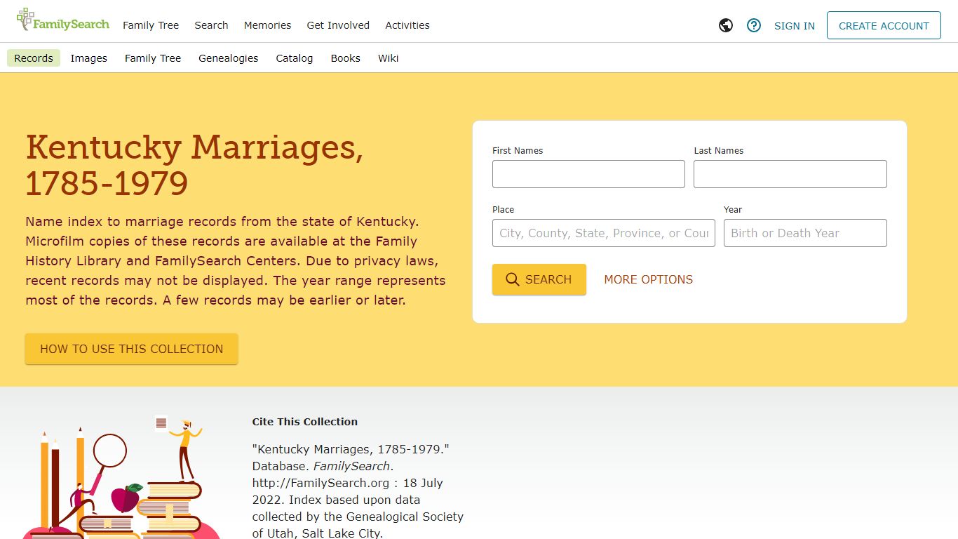Kentucky Marriages, 1785-1979 - FamilySearch